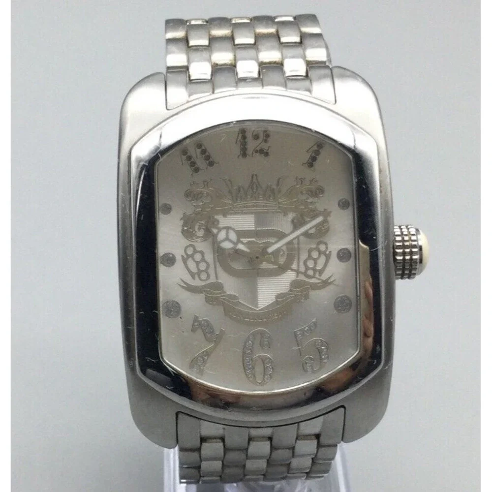 New Rare !Marc Ecko Timepieces White Leather Watch with Colorful Numerals Marc Ecko Chronicles Non-Stop E95004G1 Professional 50M  main image 4